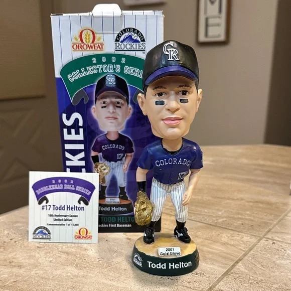 Todd Helton Bobblehead Colorado Rockies Oroweat 2002 Collectors Series - Picture 5 of 12